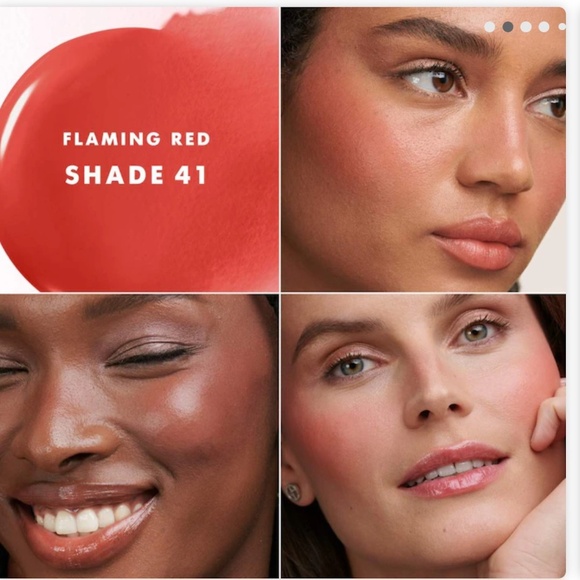 Giorgio Armani Luminous Silk Cheek Tint Liquid Blush: 41 Flaming Red - Picture 6 of 6